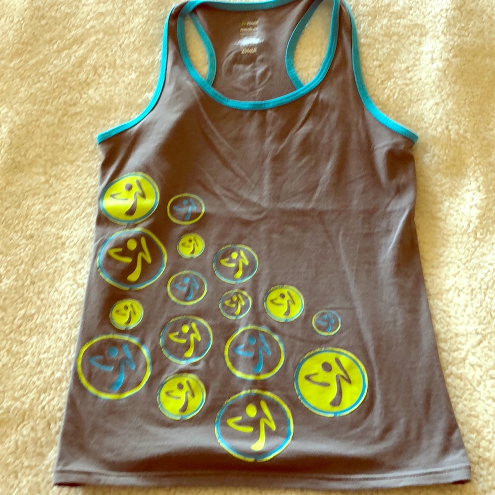 Vintage Zumba racer back tank top. Like new!